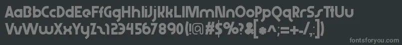 Abraxeousextrathin Font – Gray Fonts on Black Background