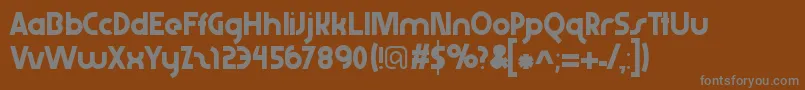 Abraxeousextrathin Font – Gray Fonts on Brown Background