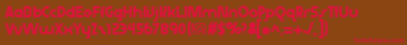 Abraxeousextrathin Font – Red Fonts on Brown Background