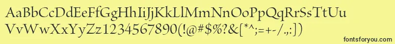 BriosoproMediumdisp Font – Black Fonts on Yellow Background