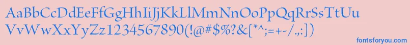 BriosoproMediumdisp Font – Blue Fonts on Pink Background