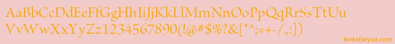 BriosoproMediumdisp Font – Orange Fonts on Pink Background