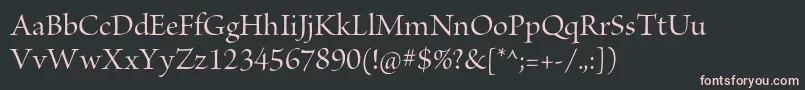 BriosoproMediumdisp Font – Pink Fonts on Black Background