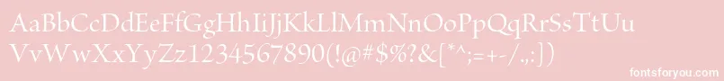 BriosoproMediumdisp Font – White Fonts on Pink Background