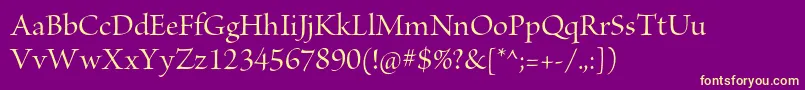 More about BriosoproMediumdisp Font BriosoproMediumdisp Font – Yellow Fonts on Purple Background