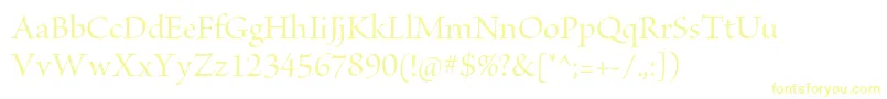 BriosoproMediumdisp Font – Yellow Fonts on White Background