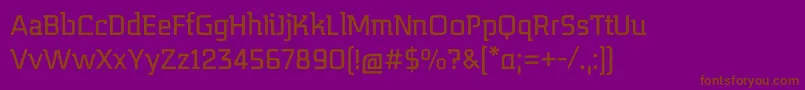 MidnightKernboyRegular Font – Brown Fonts on Purple Background