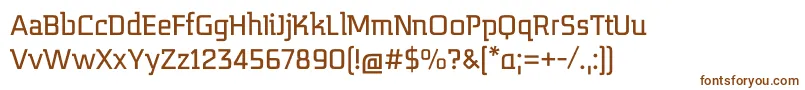 MidnightKernboyRegular Font – Brown Fonts on White Background