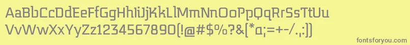 Шрифт MidnightKernboyRegular – серые шрифты на жёлтом фоне