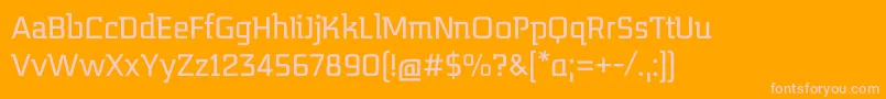 MidnightKernboyRegular Font – Pink Fonts on Orange Background