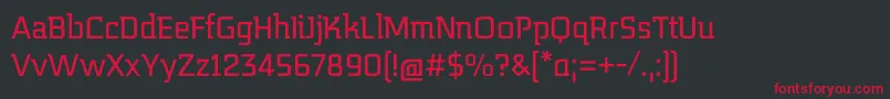 MidnightKernboyRegular Font – Red Fonts on Black Background