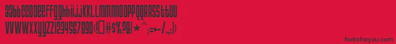 Dsanarchyc Font – Black Fonts on Red Background