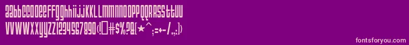 Dsanarchyc Font – Pink Fonts on Purple Background