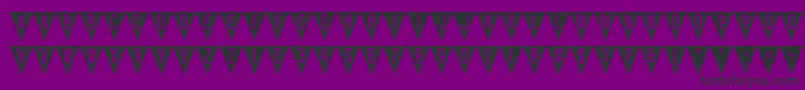 BunTing Font – Black Fonts on Purple Background