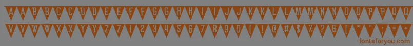 fuente BunTing – Fuentes Marrones Sobre Fondo Gris
