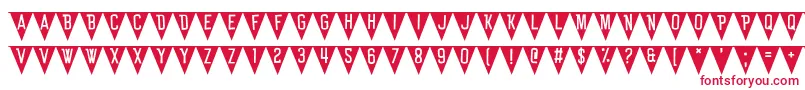 Police BunTing – polices rouges