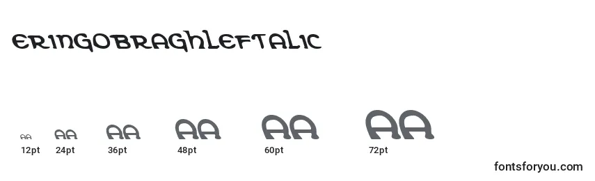 Größen der Schriftart ErinGoBraghLeftalic