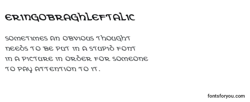 ErinGoBraghLeftalic Font