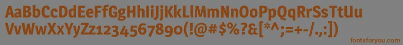 MagraBold Font – Brown Fonts on Gray Background