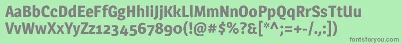 MagraBold-Schriftart – Graue Schriften auf grünem Hintergrund