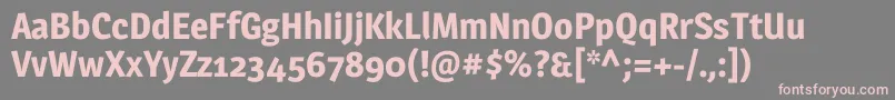MagraBold Font – Pink Fonts on Gray Background