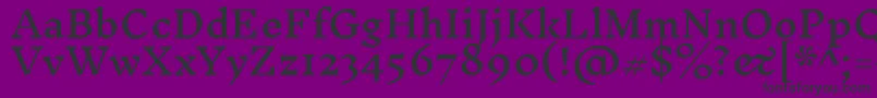 InknutantiquaMedium Font – Black Fonts on Purple Background