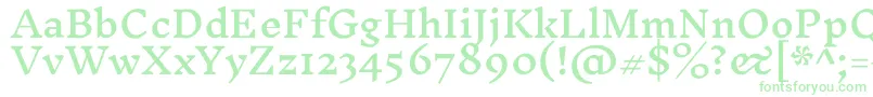 InknutantiquaMedium-Schriftart – Grüne Schriften