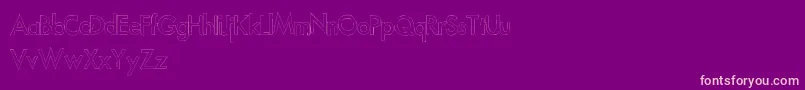 Futurelines Font – Pink Fonts on Purple Background
