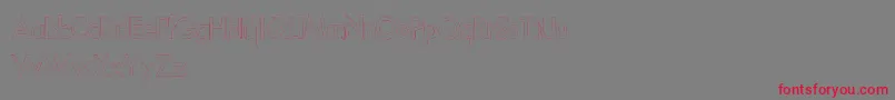 Futurelines Font – Red Fonts on Gray Background