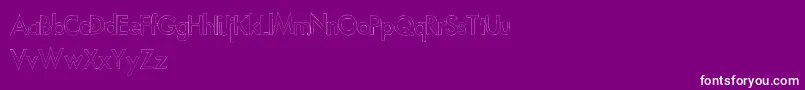 Futurelines Font – White Fonts on Purple Background