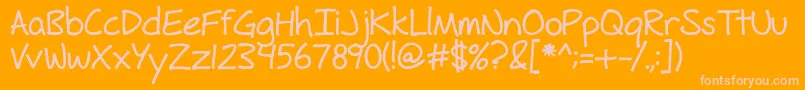 fuente FhHyperboleBold – Fuentes Rosadas Sobre Fondo Naranja