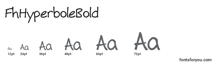 FhHyperboleBold Font Sizes