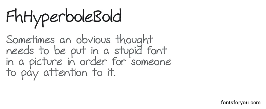 Review of the FhHyperboleBold Font