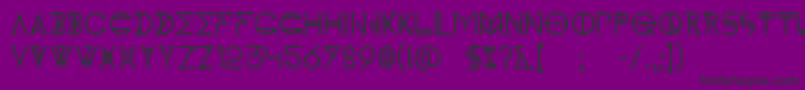 KhIdonx Font – Black Fonts on Purple Background