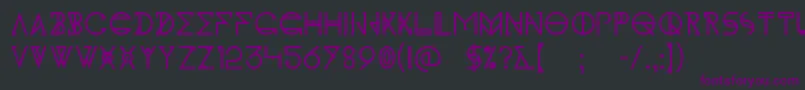 KhIdonx Font – Purple Fonts on Black Background