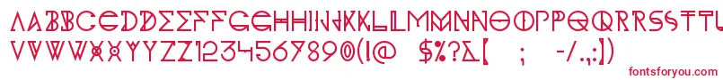 KhIdonx Font – Red Fonts on White Background