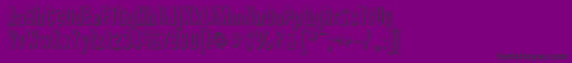 IAmHueca-Schriftart – Schwarze Schriften auf violettem Hintergrund