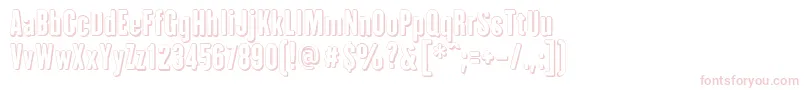 Шрифт IAmHueca – розовые шрифты на белом фоне