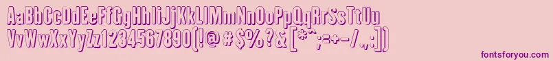 Шрифт IAmHueca – фиолетовые шрифты на розовом фоне
