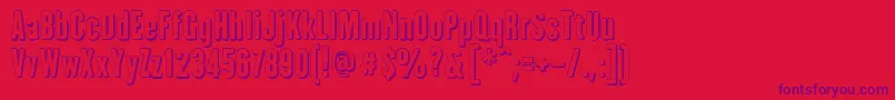 Шрифт IAmHueca – фиолетовые шрифты на красном фоне
