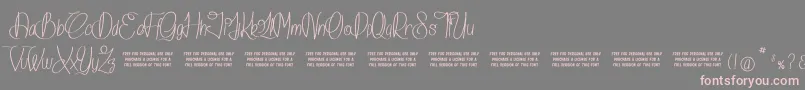 IslandOfDreams Font – Pink Fonts on Gray Background