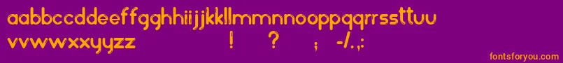 BalonezFantasiaBr Font – Orange Fonts on Purple Background