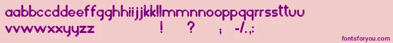 BalonezFantasiaBr-Schriftart – Violette Schriften auf rosa Hintergrund