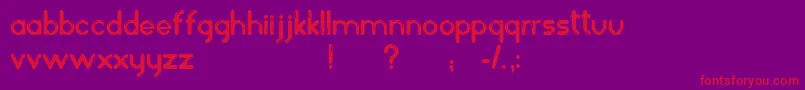 BalonezFantasiaBr Font – Red Fonts on Purple Background