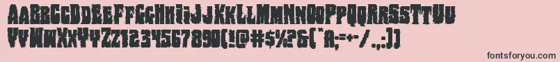 Bogbeast Font – Black Fonts on Pink Background