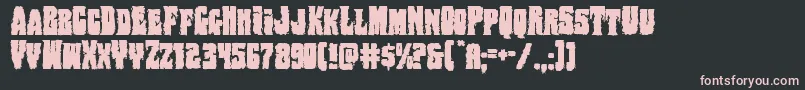 Bogbeast Font – Pink Fonts on Black Background
