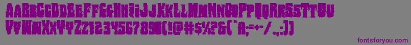 Bogbeast Font – Purple Fonts on Gray Background