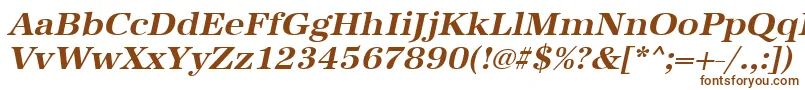 UrwantiquatwidBoldOblique Font – Brown Fonts on White Background