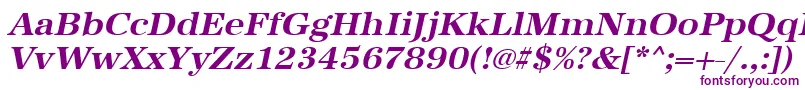 UrwantiquatwidBoldOblique Font – Purple Fonts on White Background