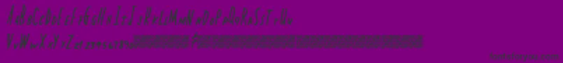 Capitalstate Font – Black Fonts on Purple Background